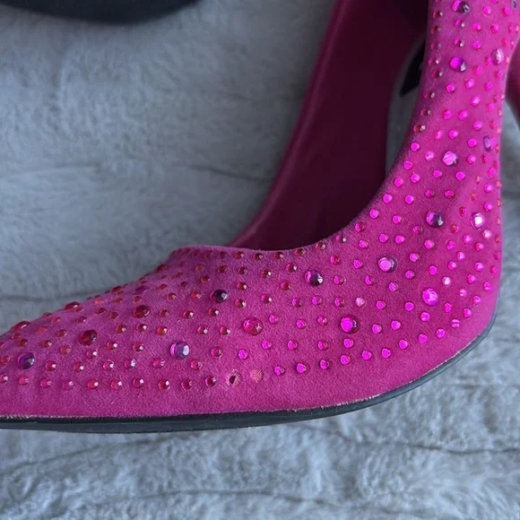 FRH Pink Rhinestone Pumps - Picture 5 of 15
